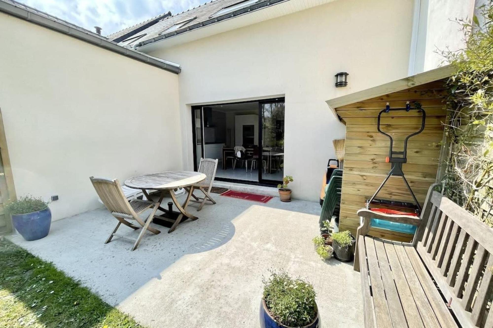 Jolie Maison Moderne A 200M Du Port De Lomener Ploemeur Exteriör bild